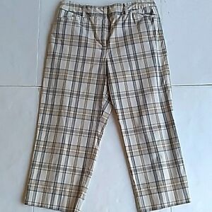 Vintage Talbots Tan Plaid Shorts Size 10